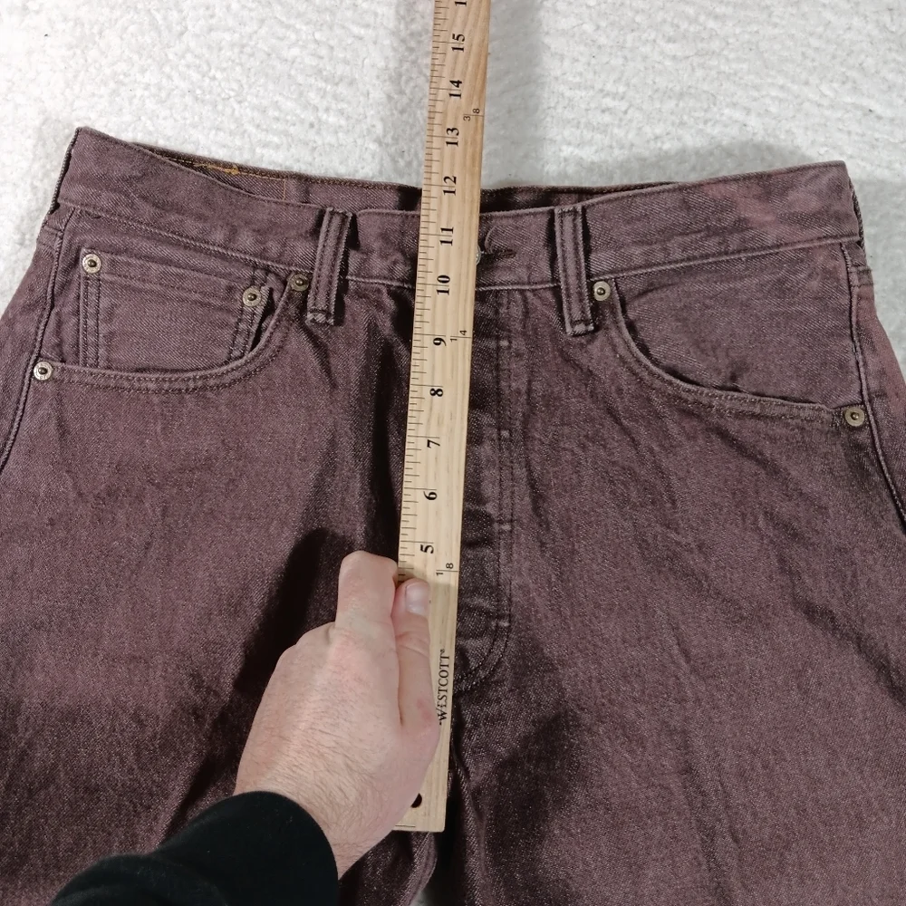 Levis 501xx Jeans Mens 34x30 (32x30) Brown Denim Button Fly Y2K Bat Wing Western